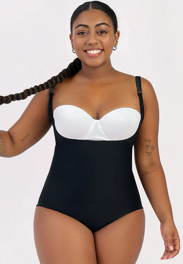 Open bust shaping bodysuit | LNB003